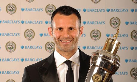 Ryan Giggs with his Player of the Year award